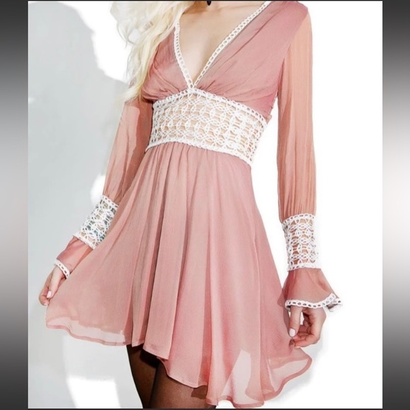 FOR LOVE & LEMONS New w/tags Celine Mini Dress Sz S - Picture 1 of 11